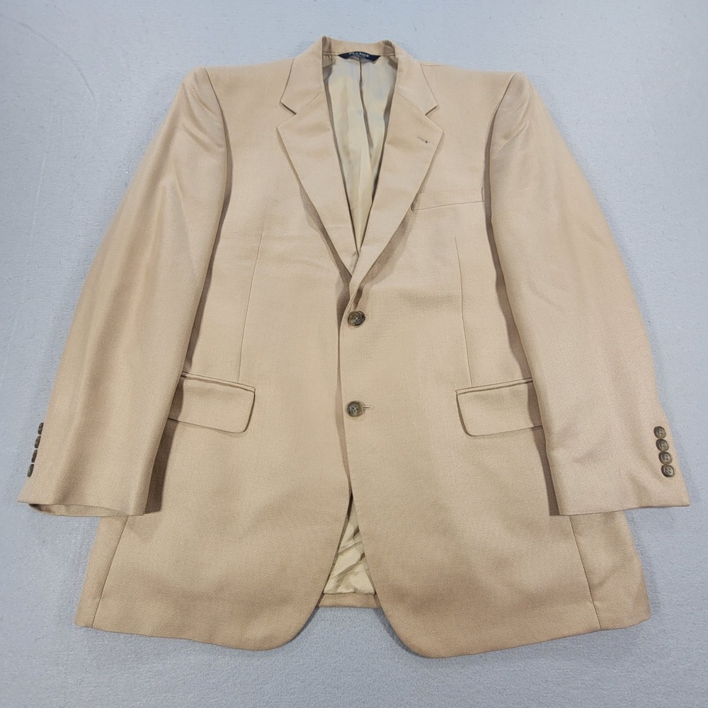 Jos A Bank Sport Coat Signature Collection Silk Camel Hair Blazer Tan Men's‎ 43R - Picture 2 of 10